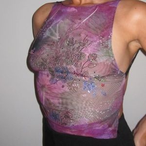 Small Backless Lace Top